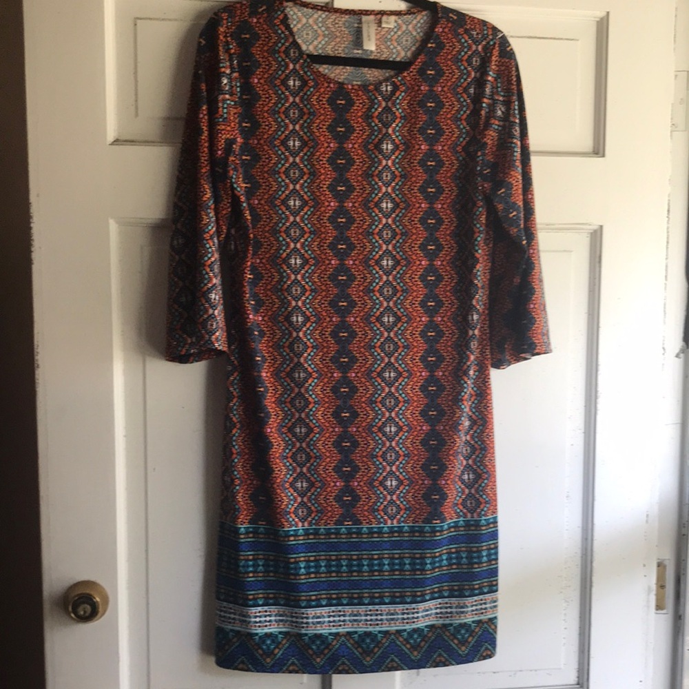 Women’s Multicolor Patterned Dress Size Small - Picture 5 of 10